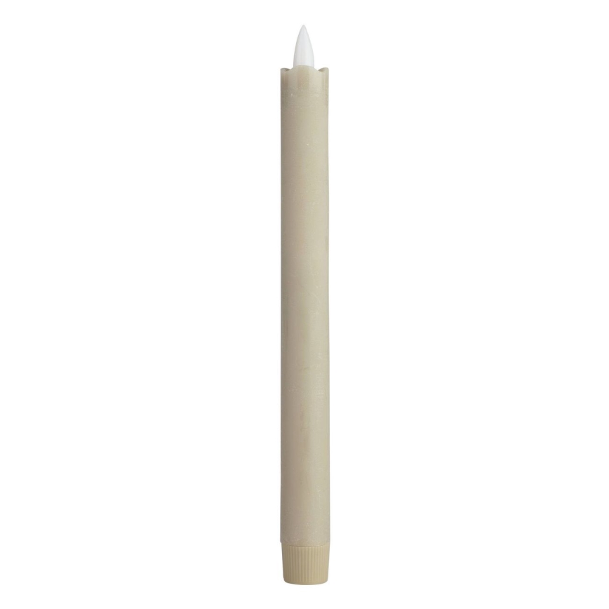 Eglo - SET van 2x LED-kaars LED/1xAAA 24,5 cm beige