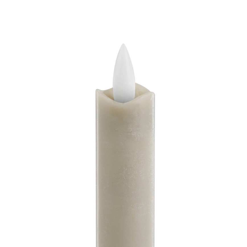 Eglo - SET van 2x LED-kaars LED/1xAAA 15 cm beige