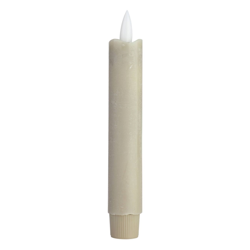 Eglo - SET van 2x LED-kaars LED/1xAAA 15 cm beige
