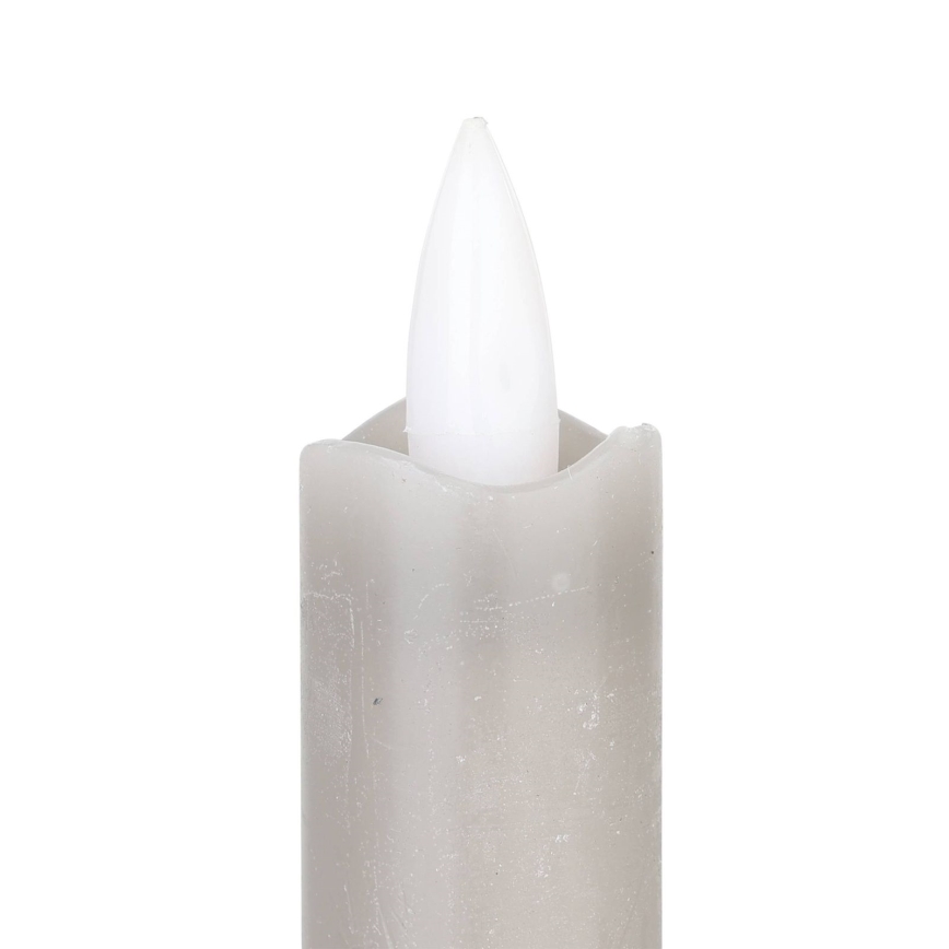 Eglo - SET 2x LED Candle LED/1xAAA 24,5 cm grijs