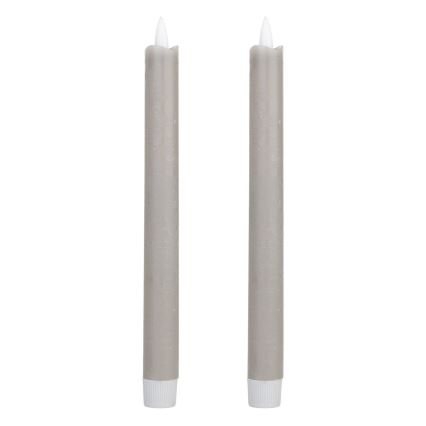 Eglo - SET 2x LED Candle LED/1xAAA 24,5 cm grijs