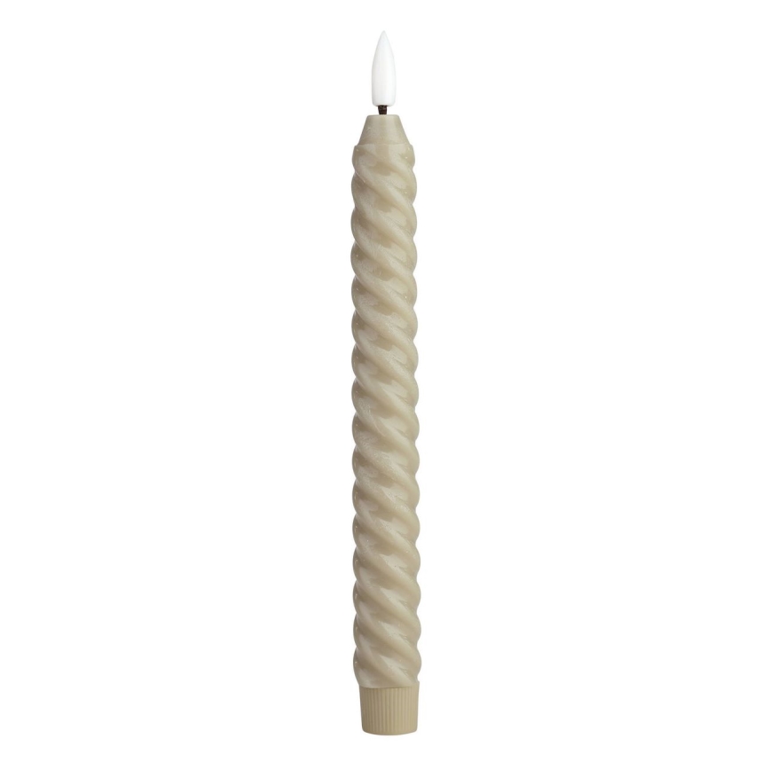 Eglo - SET 2x LED-kaars LED/1xAAA 24,5 cm beige
