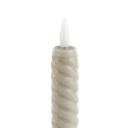 Eglo - SET van 2x LED-kaars LED/1xAAA 15 cm beige