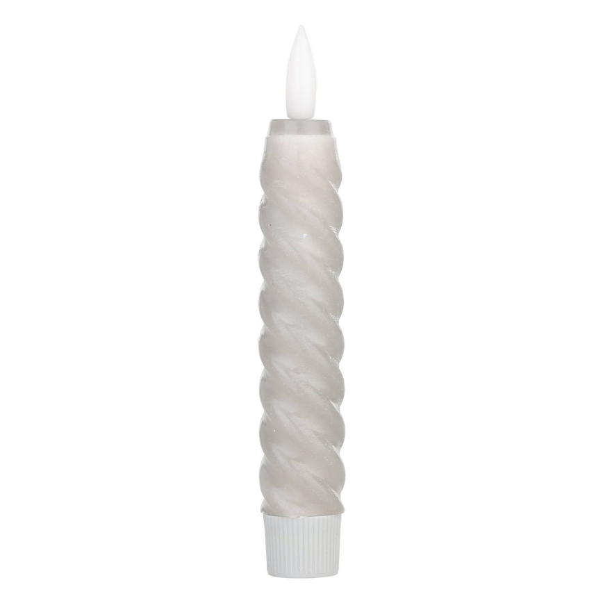 Eglo - SET 2x LED Candle LED/1xAAA 15 cm grijs