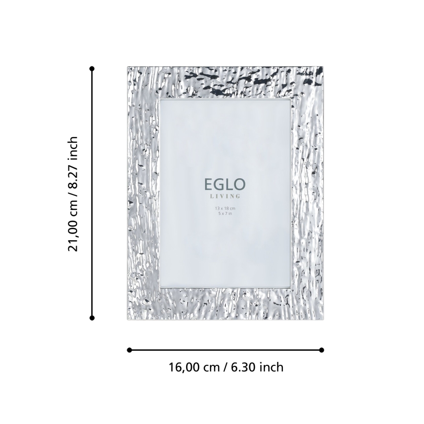 Eglo 423222 - Fotolijst BUGRINO 13x18 cm zilverkleurig
