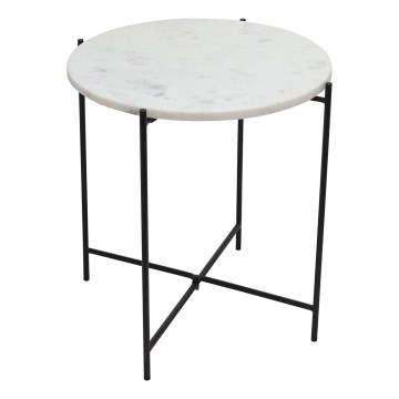 Eglo 424001 - Bijzettafel TOWADA 44 cm marmer/zwart