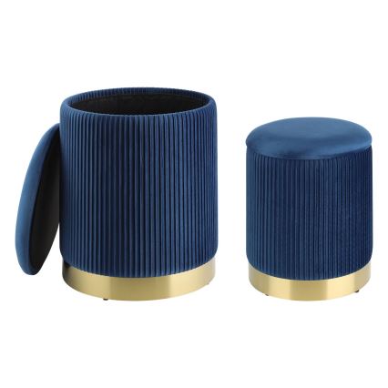 Eglo - SET 2x Krukje diameter 31,5/36 cm blauw/goud