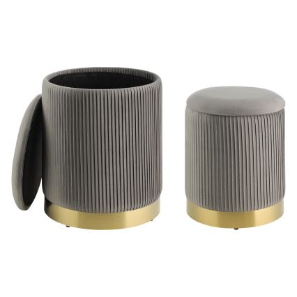 Eglo - SET 2x Krukje diameter 31,5/36 cm grijs/goud