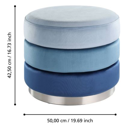 Eglo - Krukje 42,5x50 cm blauw/chroom