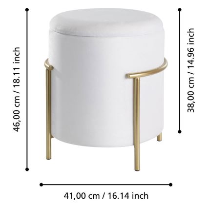 Eglo - Krukje 46x41 cm wit/goud