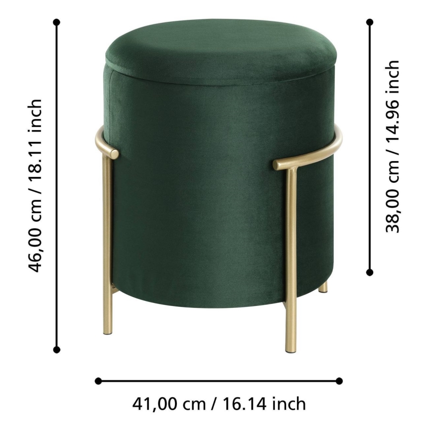 Eglo - Krukje 46x41 cm groen/goud