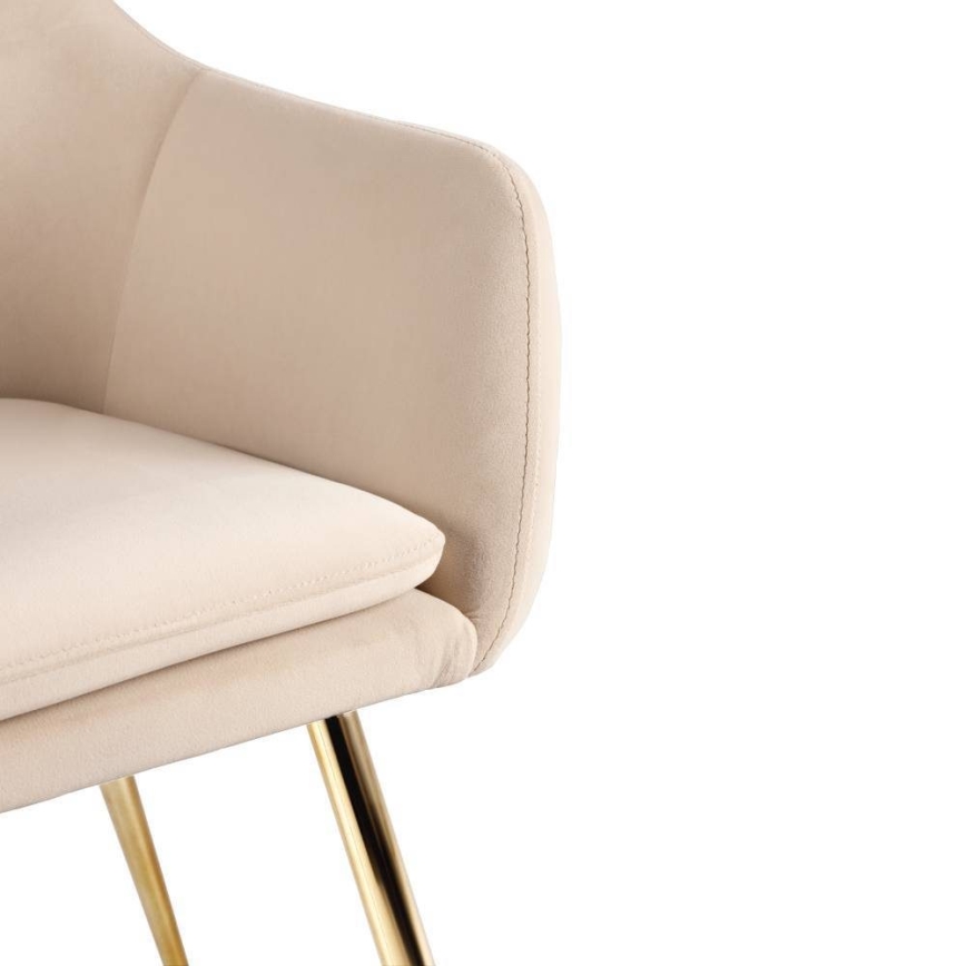 Eglo 424949 - Eetkamerstoel APALIT 87,5x57,5 cm crème/goud