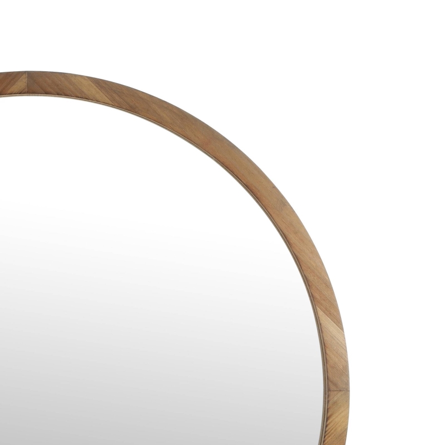 Eglo - muur spiegel diameter 70 cm bruin