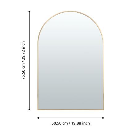 Eglo 425057 - Wandspiegel AMBERY 75,5x50,5 cm goudkleurig