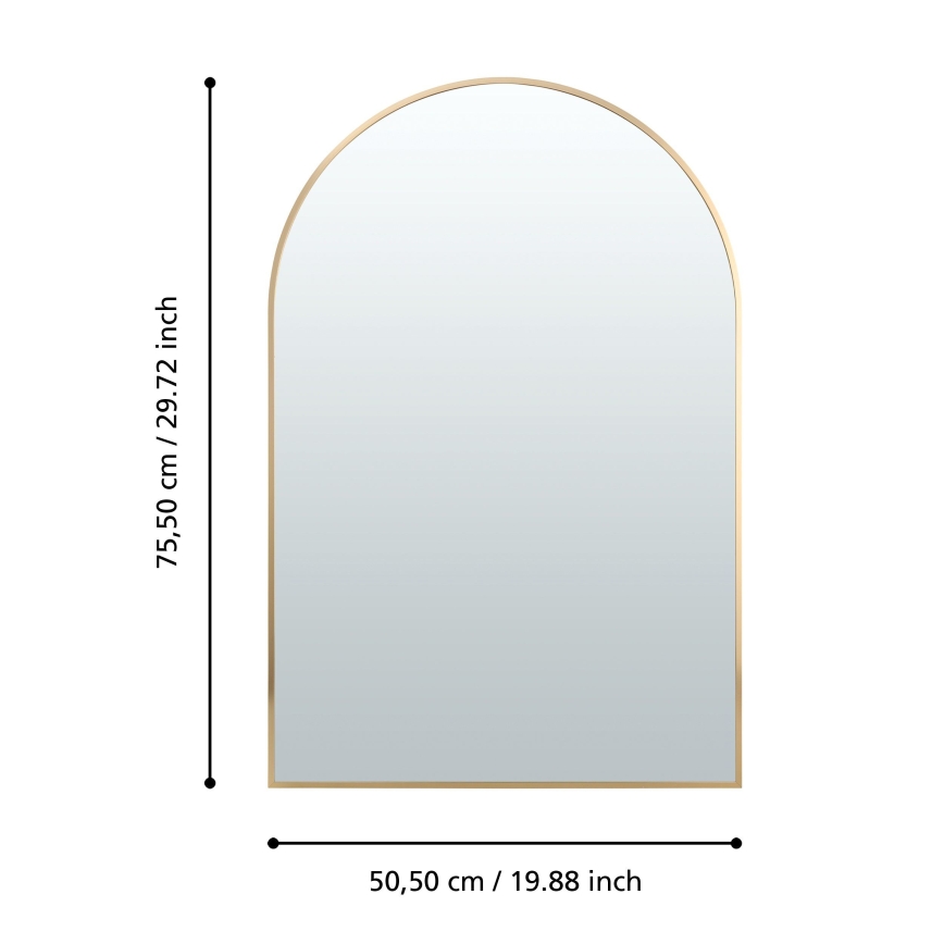 Eglo 425057 - Wandspiegel AMBERY 75,5x50,5 cm goudkleurig