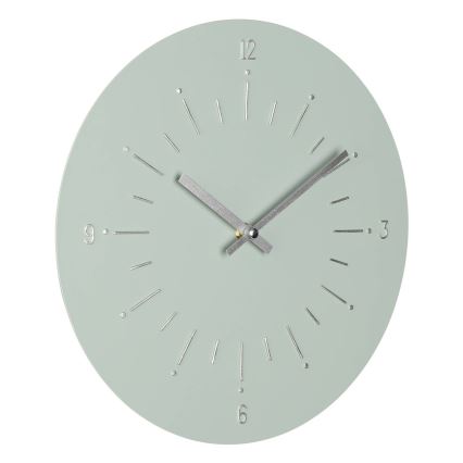 Eglo - Wand klok 1xAA diameter 30 cm groen