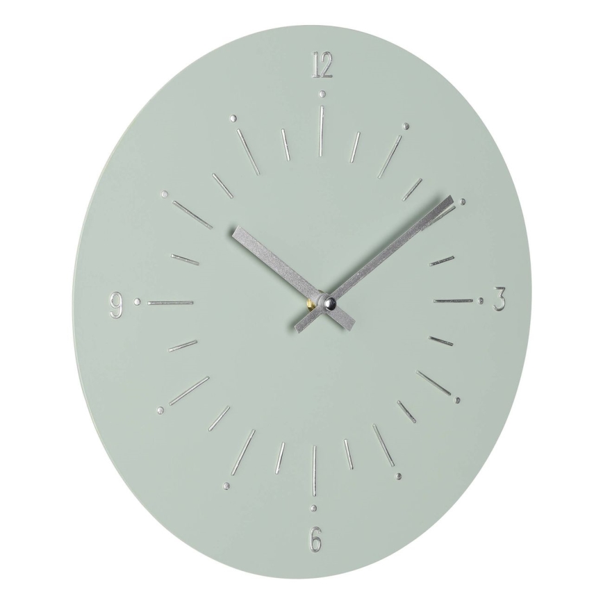 Eglo - Wand klok 1xAA diameter 30 cm groen