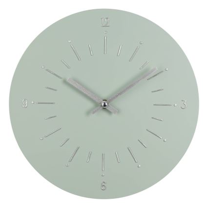 Eglo - Wand klok 1xAA diameter 30 cm groen