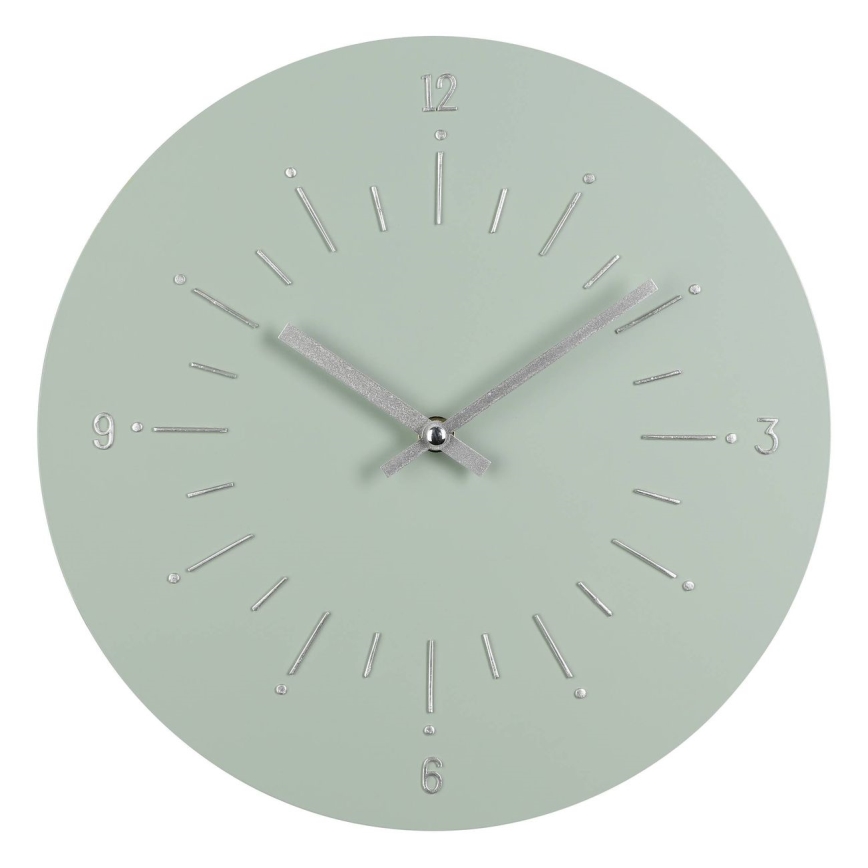 Eglo - Wand klok 1xAA diameter 30 cm groen