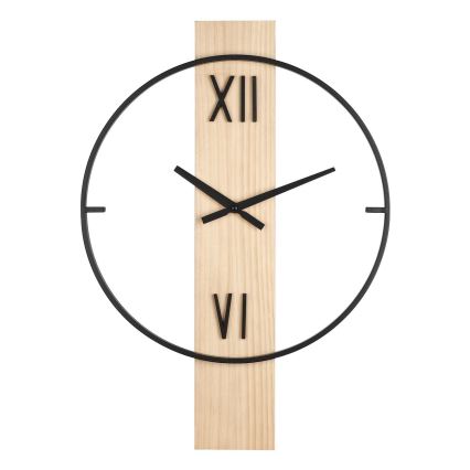 Eglo - Wand klok 1xAA 56x40 cm hout/metaal