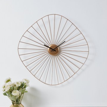 Eglo 425517 - Wandklok MATSUMOTO 1xAA 60x60 cm goud