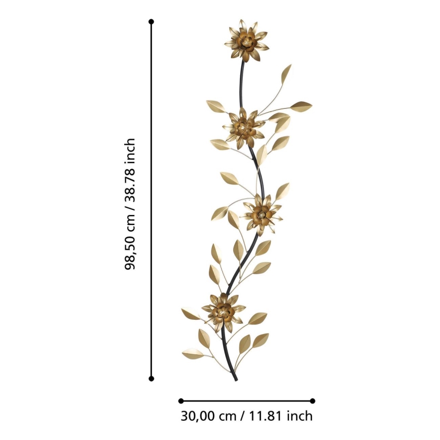 Eglo - wand decoratie 98,5x30 cm goud