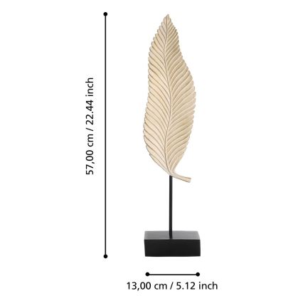 Eglo 427076 - Decoratie GIFU 57 x 13 cm goud/zwart