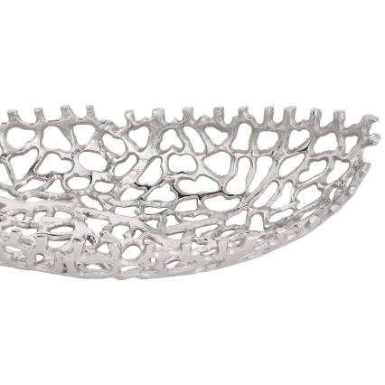 Eglo - SET 2x Decoratief dienblad 44/61 cm zilver