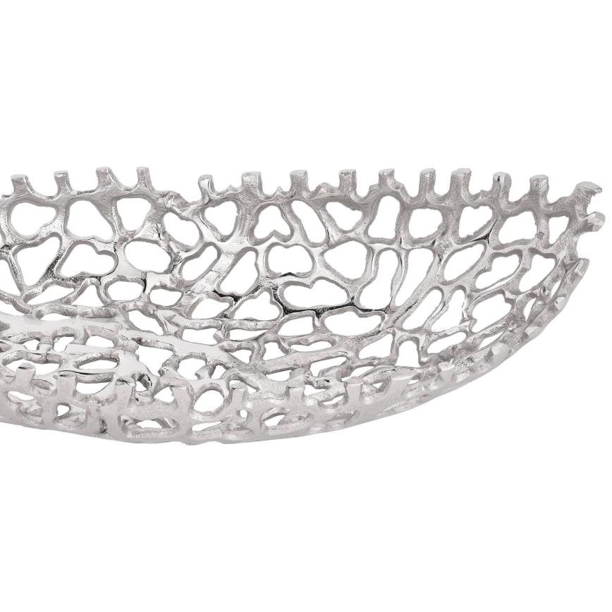 Eglo - SET 2x Decoratief dienblad 44/61 cm zilver