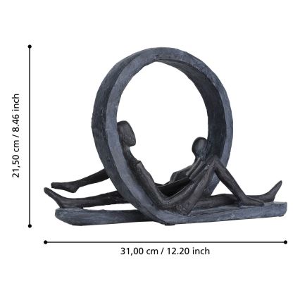 Eglo - Metalen decoratie 21,5x31 cm hars