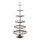 Eglo 427652 - Serveerstandaard BABIRIK 206x79 cm, zilverkleurig