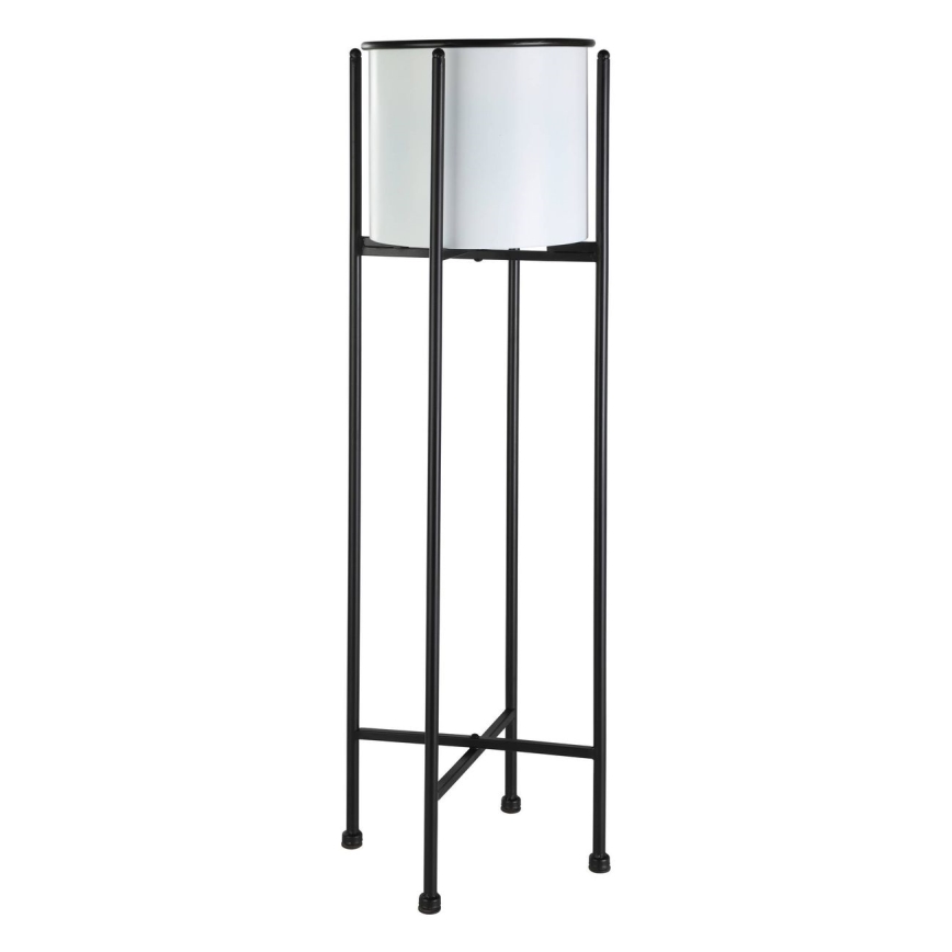 Eglo - Metalen bloempot 85,7x24,7 cm wit/zwart