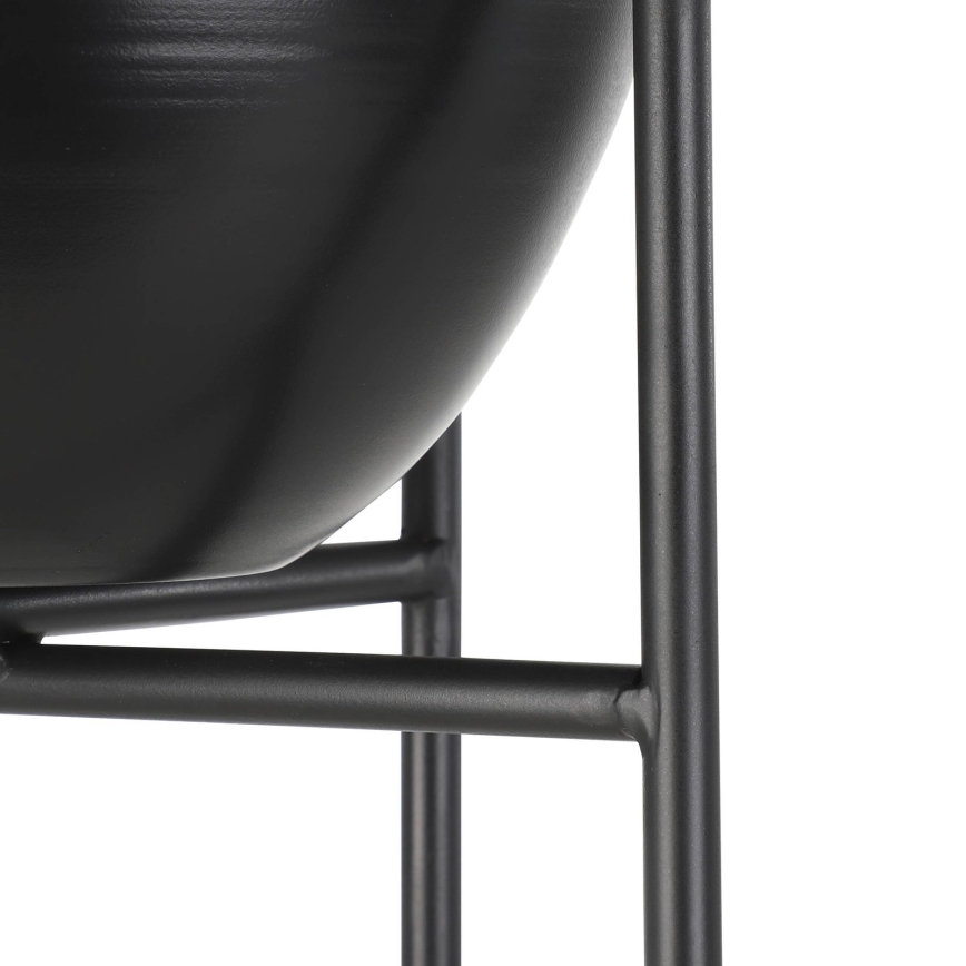 Eglo - Metalen bloempot 73x23,5 cm zwart