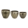 Eglo 428092 - SET van 3 metalen vazen OKAYAMA 37x48 cm bronskleurig