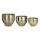 Eglo 428094 - set van 3 metalen vazen OKAYAMA 92x86 cm goudkleurig