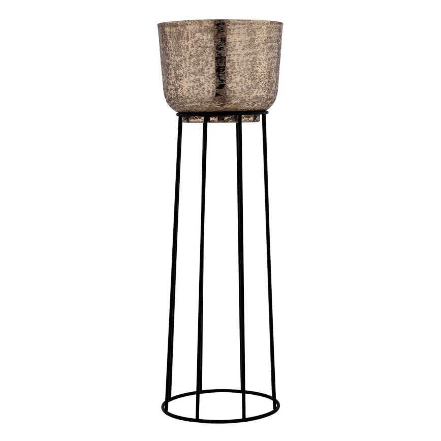 Eglo - SET 3x Metalen bloempot zwart/goud