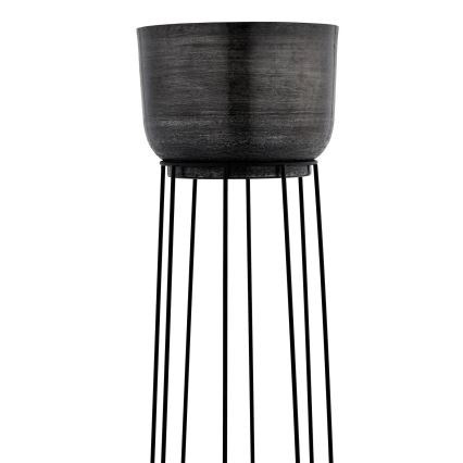 Eglo - SET 3x Metalen bloempot zwart