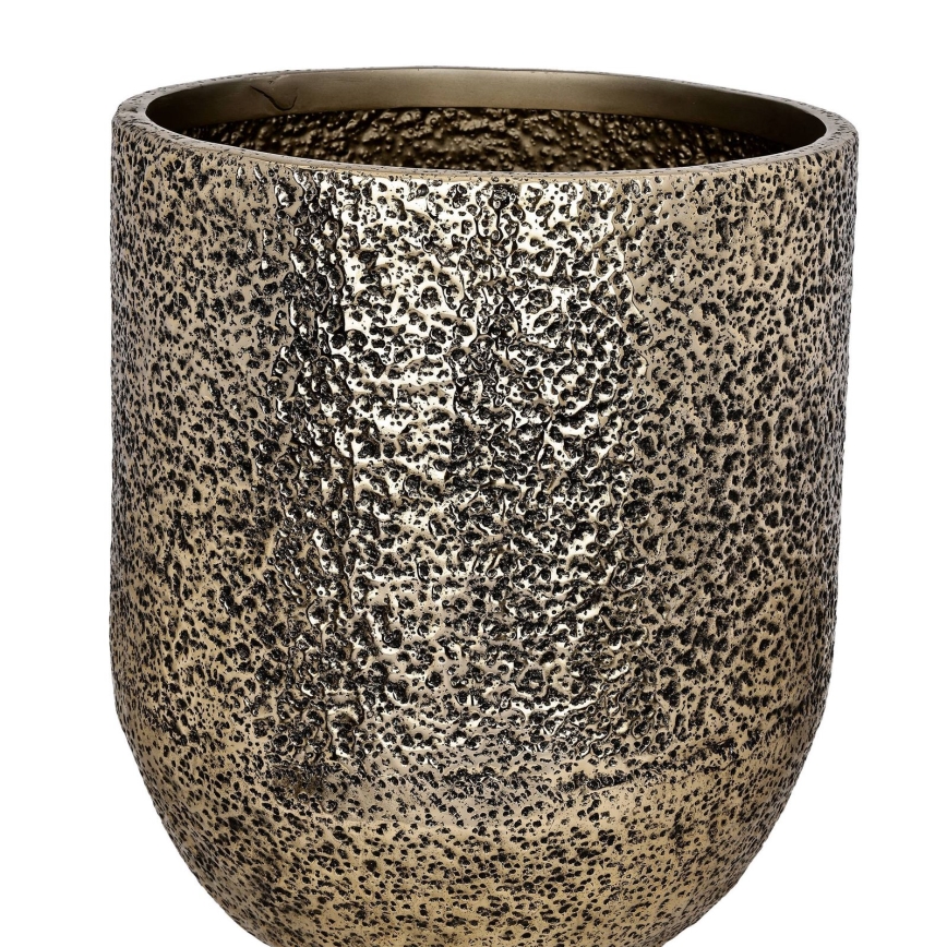 Eglo - Set van 3 metalen bloempotten 50x42 cm goudkleurig