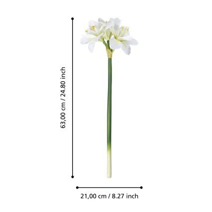 Eglo - Kunstbloem 63 cm wit