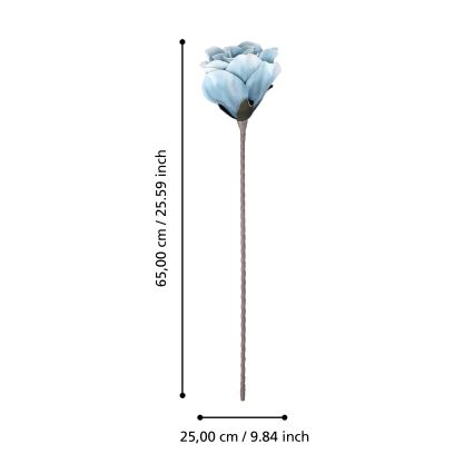 Eglo - Kunstbloem 65 cm blauw