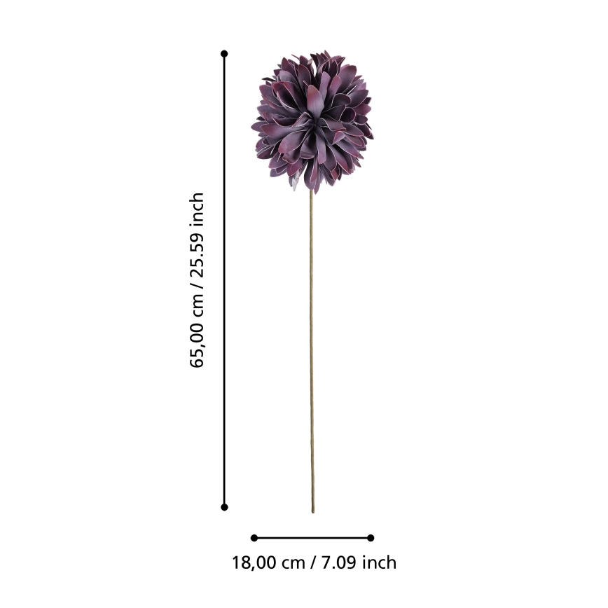 Eglo - Kunstbloem 65 cm paars
