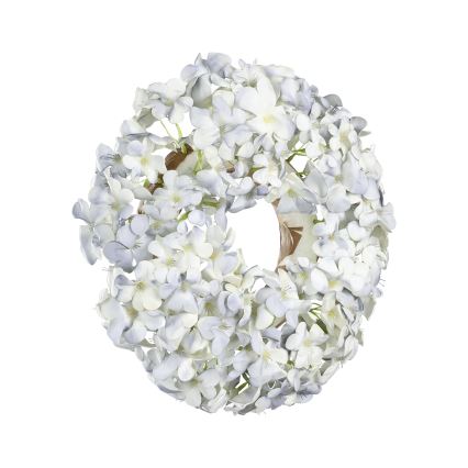 Eglo - Kunstmatige bloemenkrans diameter 35 cm blauw
