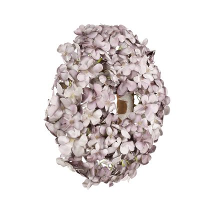 Eglo - Kunstmatige bloemenkrans diameter 35 cm paars