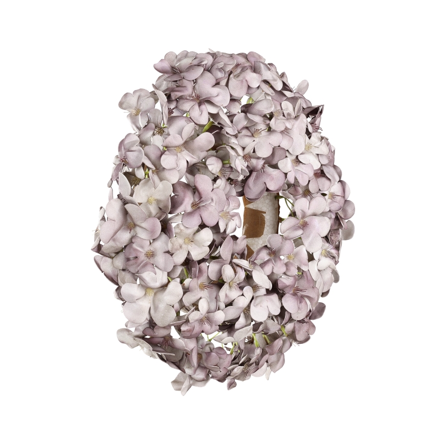 Eglo - Kunstmatige bloemenkrans diameter 35 cm paars