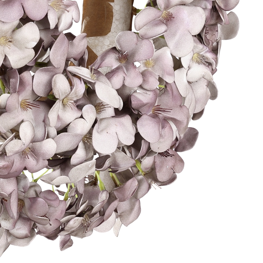 Eglo - Kunstmatige bloemenkrans diameter 35 cm paars