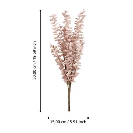Eglo - Kunstbloem 50 cm roze