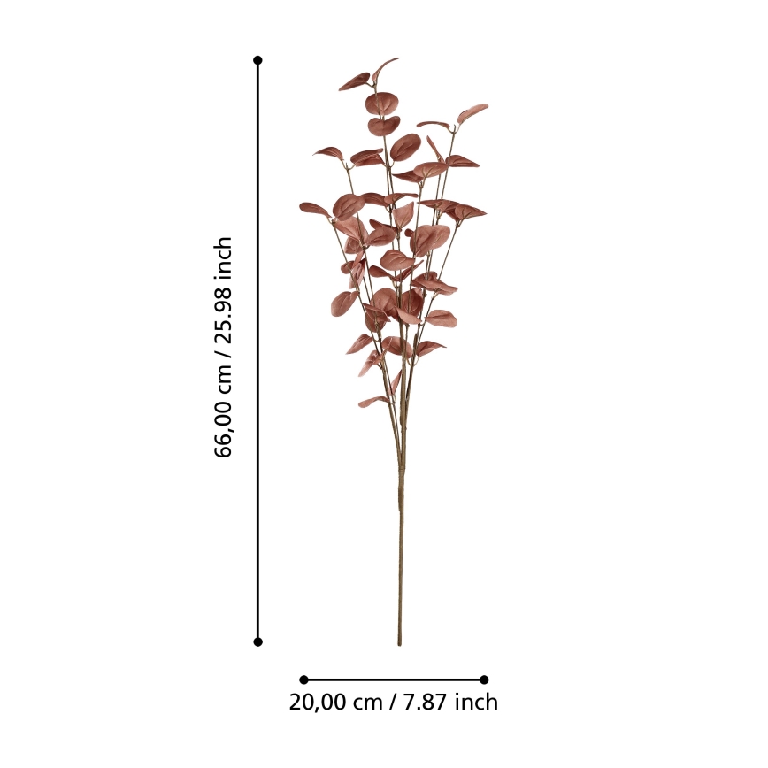 Eglo - Kunstbloem 66 cm rood