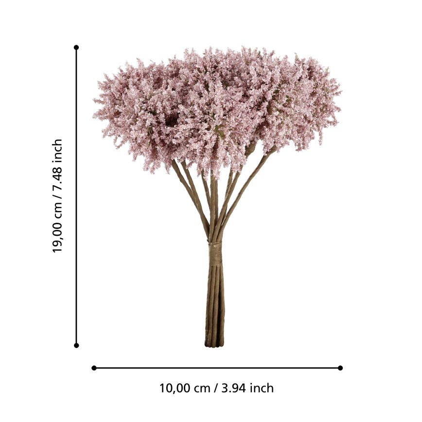 Eglo - Kunstbloem 19 cm roze