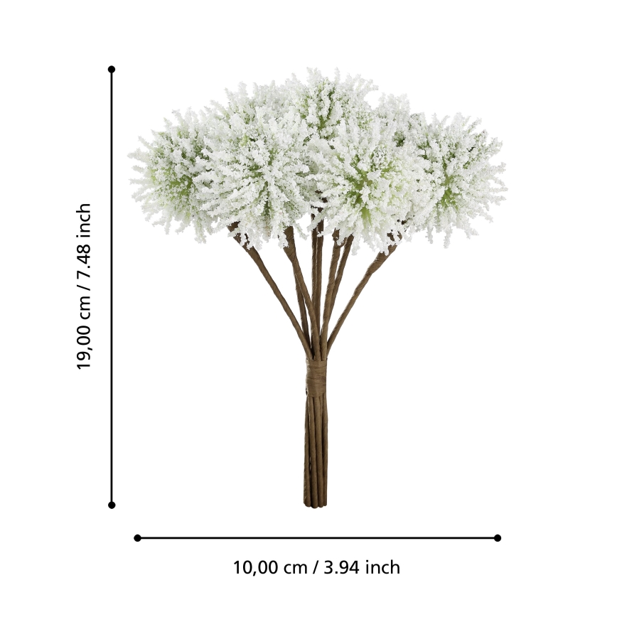 Eglo - Kunstbloem 19 cm wit