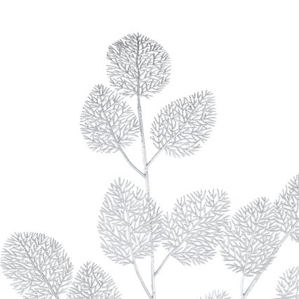 Eglo - Kunstbloem 87,5 cm zilver